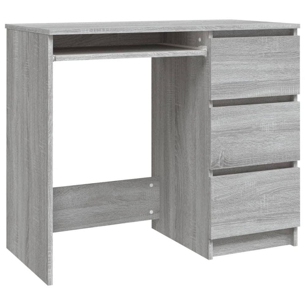 Vidaxl Stôl sivý dub sonoma 90x45x76 cm spracované drevo